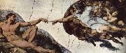 unknow artist, Adams creation of Michelangelo